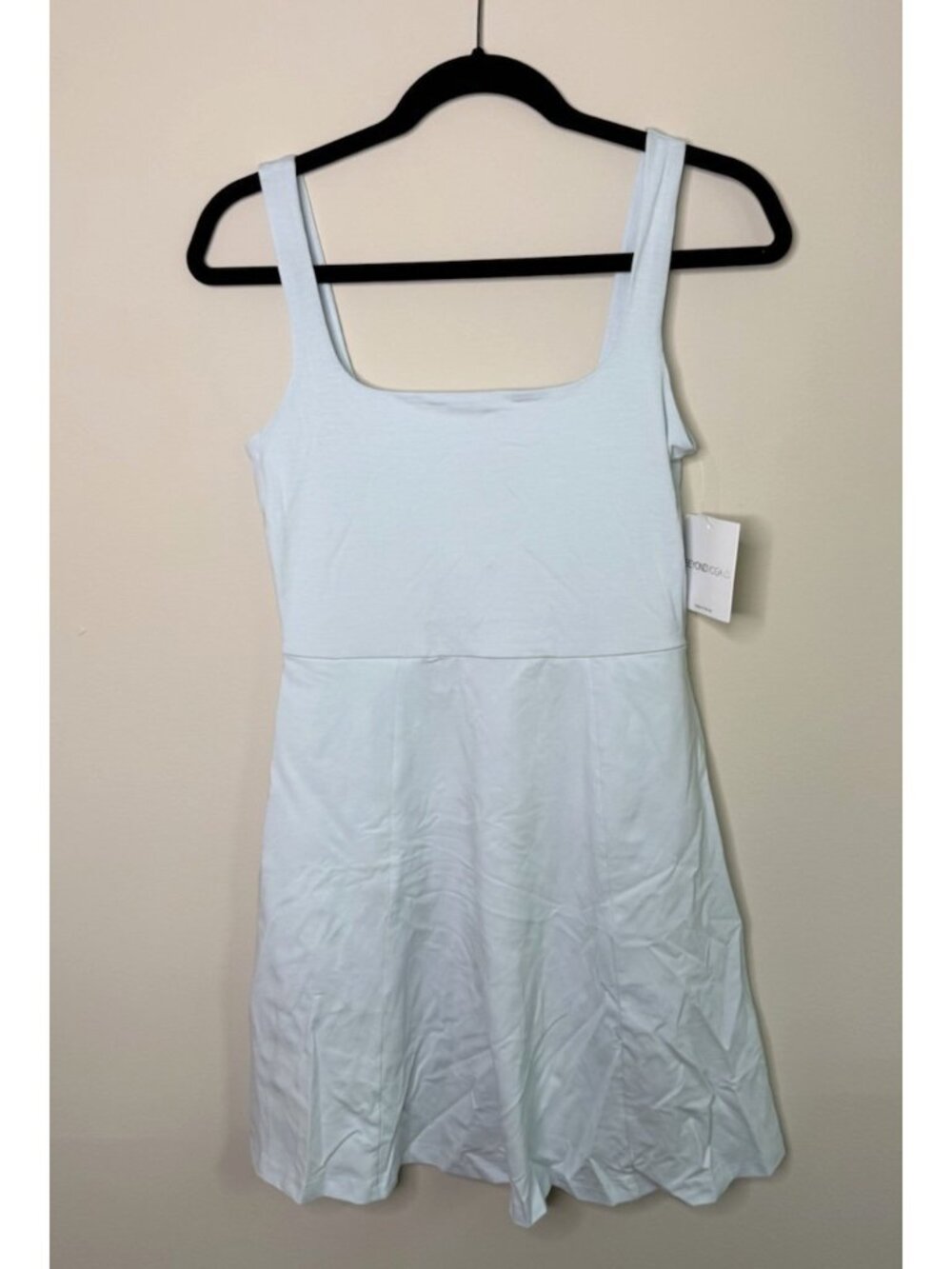 New Beyond Yoga Charmed Mini Dress Powder Blue